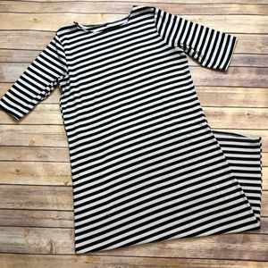 Black and White Striped Dress